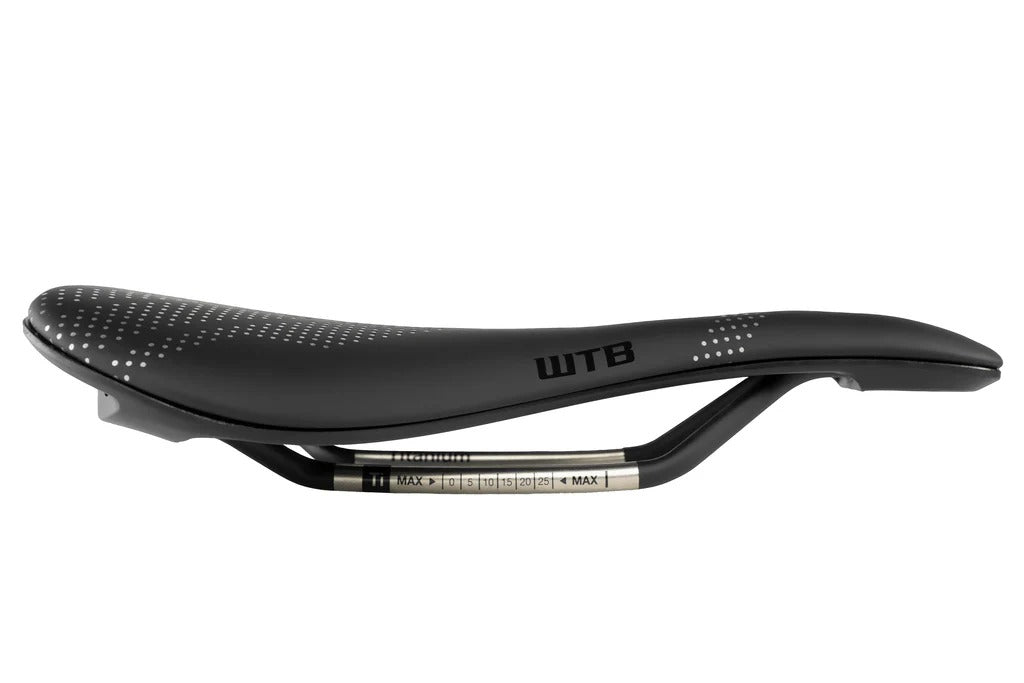 Selle WTB GRAVELIER Medium 140mm Rails Cr-Mo Noir