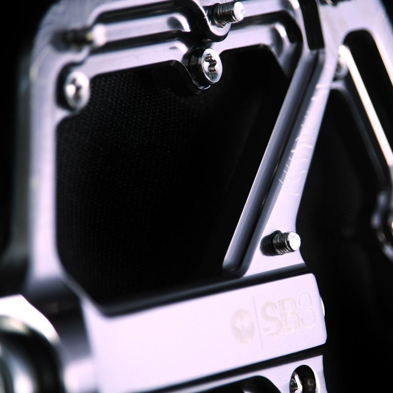 Flache Pedale SB3 SPECTRUM Silber