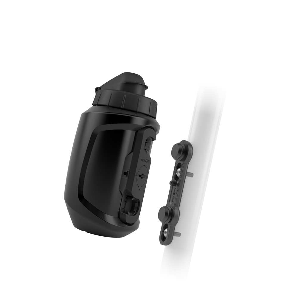 FIDLOCK TWIST UNI BASE 550 ml Trinkflasche und Flaschenhalter Set Schwarz
