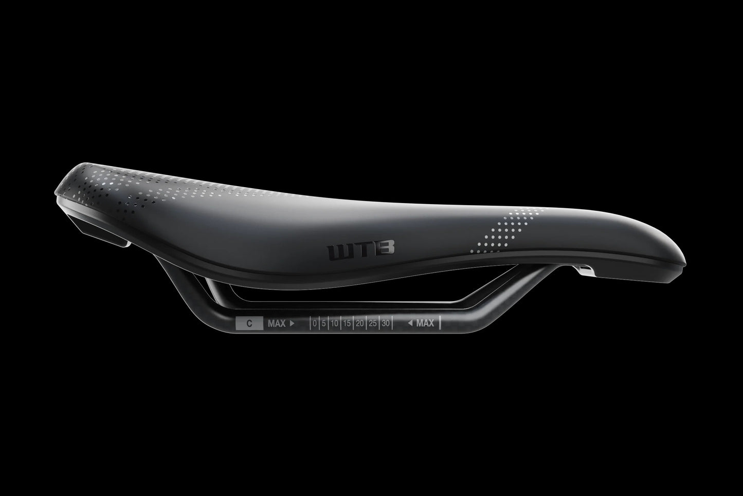 Selle WTB SOLANO SL FUSION Medium 142mm Rails Titane Noir
