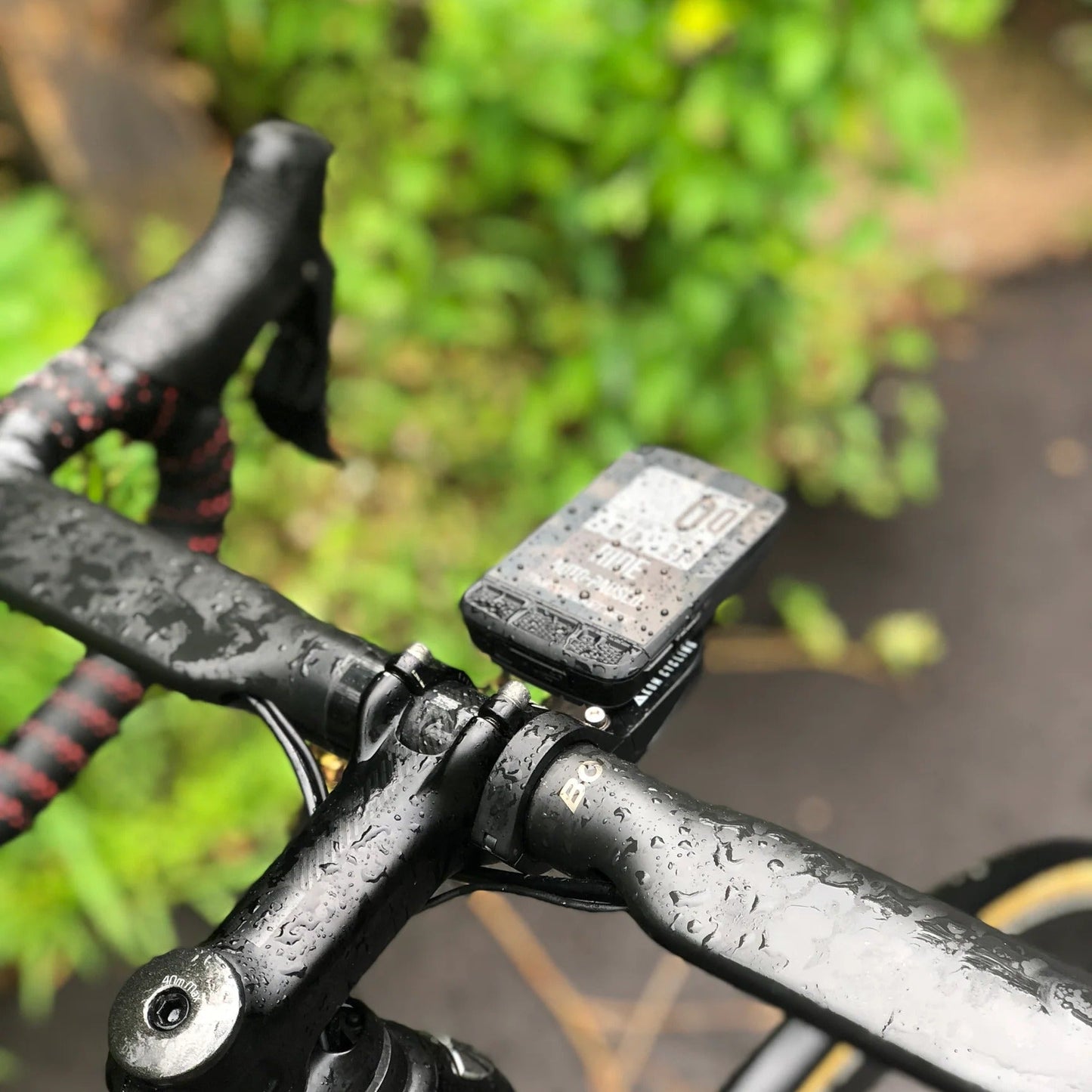 Lenkerhalterung für GPS WAHOO KOM CYCLING Schwarz