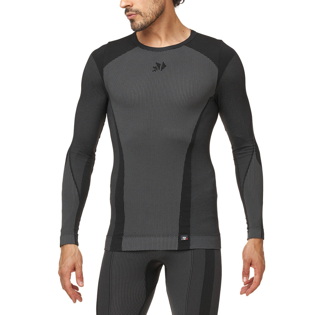 Unterwäsche SIXS TS2 V2 Longsleeve Schwarz Carbon