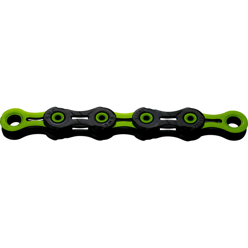 Chaîne 12V KMC DLC12 Waxed Noir/Vert Ciré