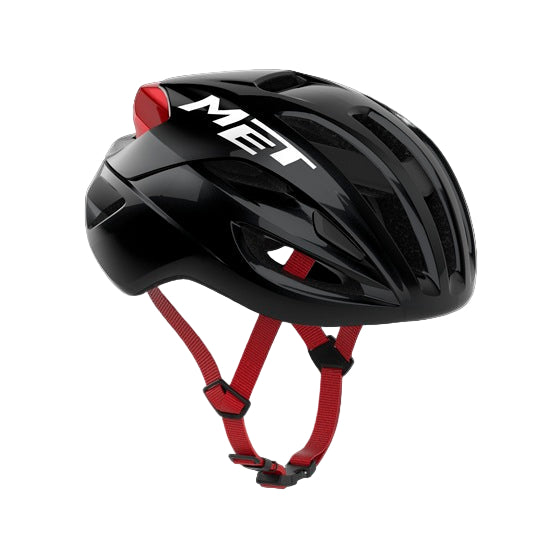 Helm Straße MET RIVALE MIPS Schwarz/Rot