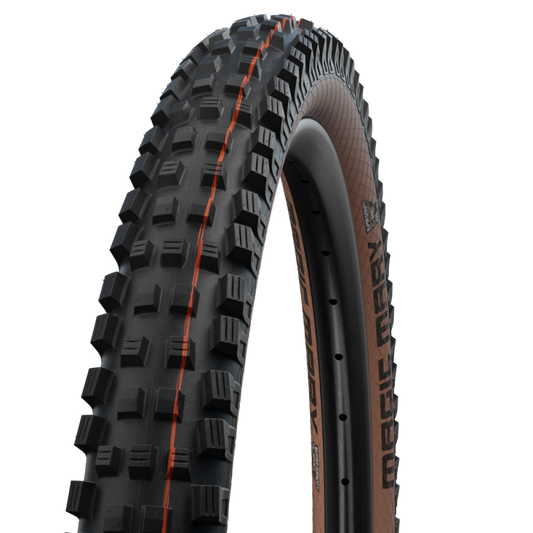 Pneu SCHWALBE MAGIC MARY 29x2.40 ADDIX SOFT SUPERGRAVITY Tubeless Ready Souple Noir/Marron