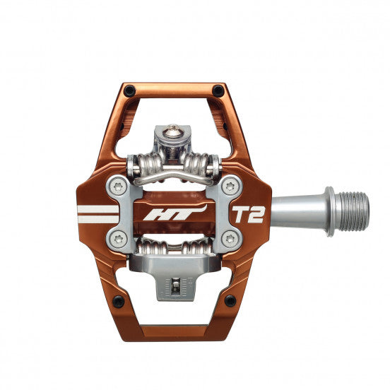 Pédales HT COMPONENTS ENDURO T2 Bronze