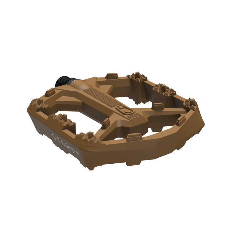 Pedale flach CRANKBROTHERS STAMP 0 Small Braun