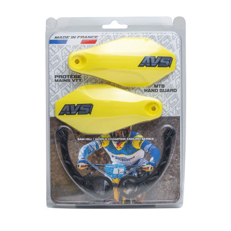 Protège Mains AVS BASIC Patte Plastique Jaune Fluo