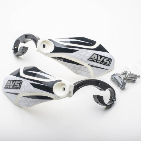 Protège Mains AVS KIT DECO Patte Alu Blanc/Noir