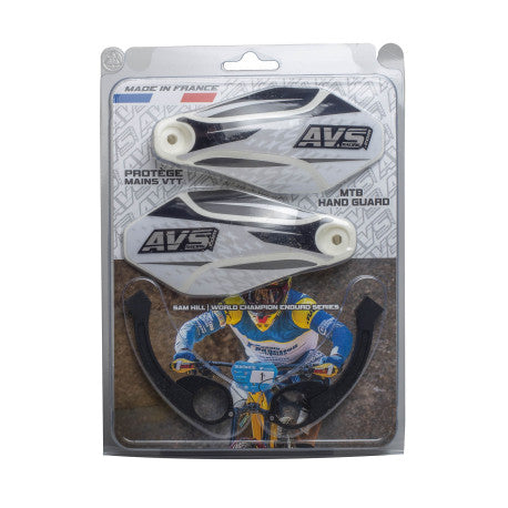Protège Mains AVS KIT DECO Patte Alu Blanc/Noir