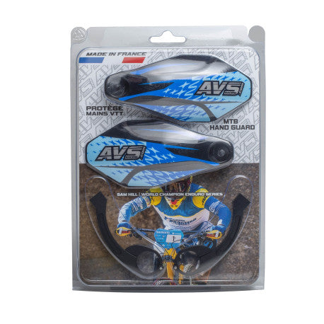Handschutz AVS KIT DECO Alu-Lasche Schwarz/Blau