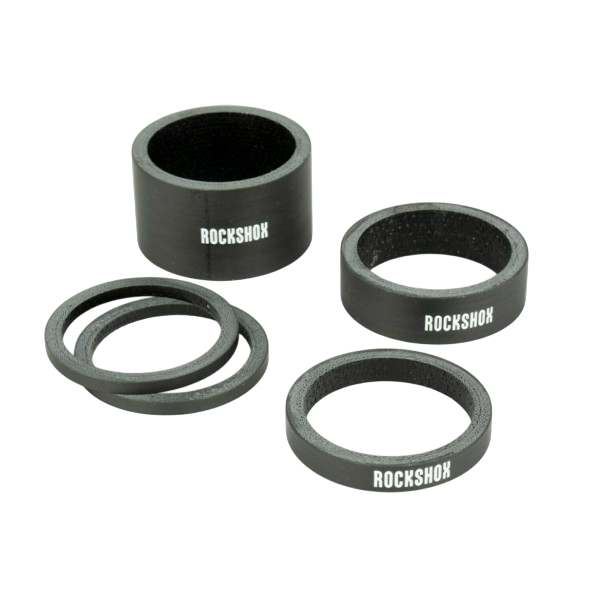 Kit d'Entretoises ROCKSHOX UD Carbone 1"1/8 Noir