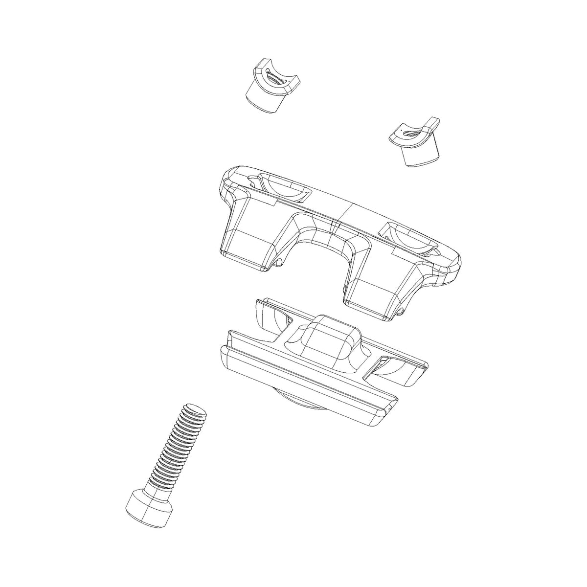 Kit Collier de Tête pour Tige de Selle ROCKSHOX REVERB AXS B1 — illustration technique
