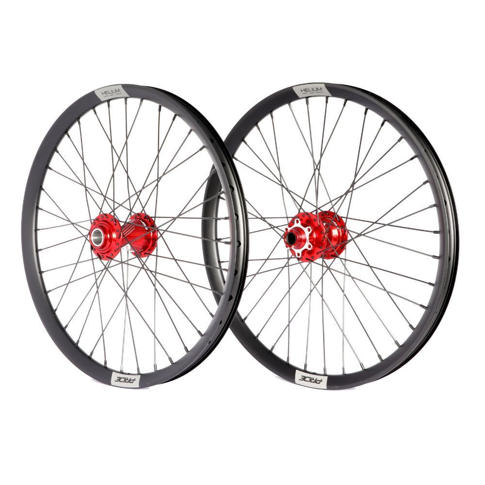 PIRDE 20" (406mm) Laufradsatz Control V1 Helium M24 Achsen 20/10mm Rot