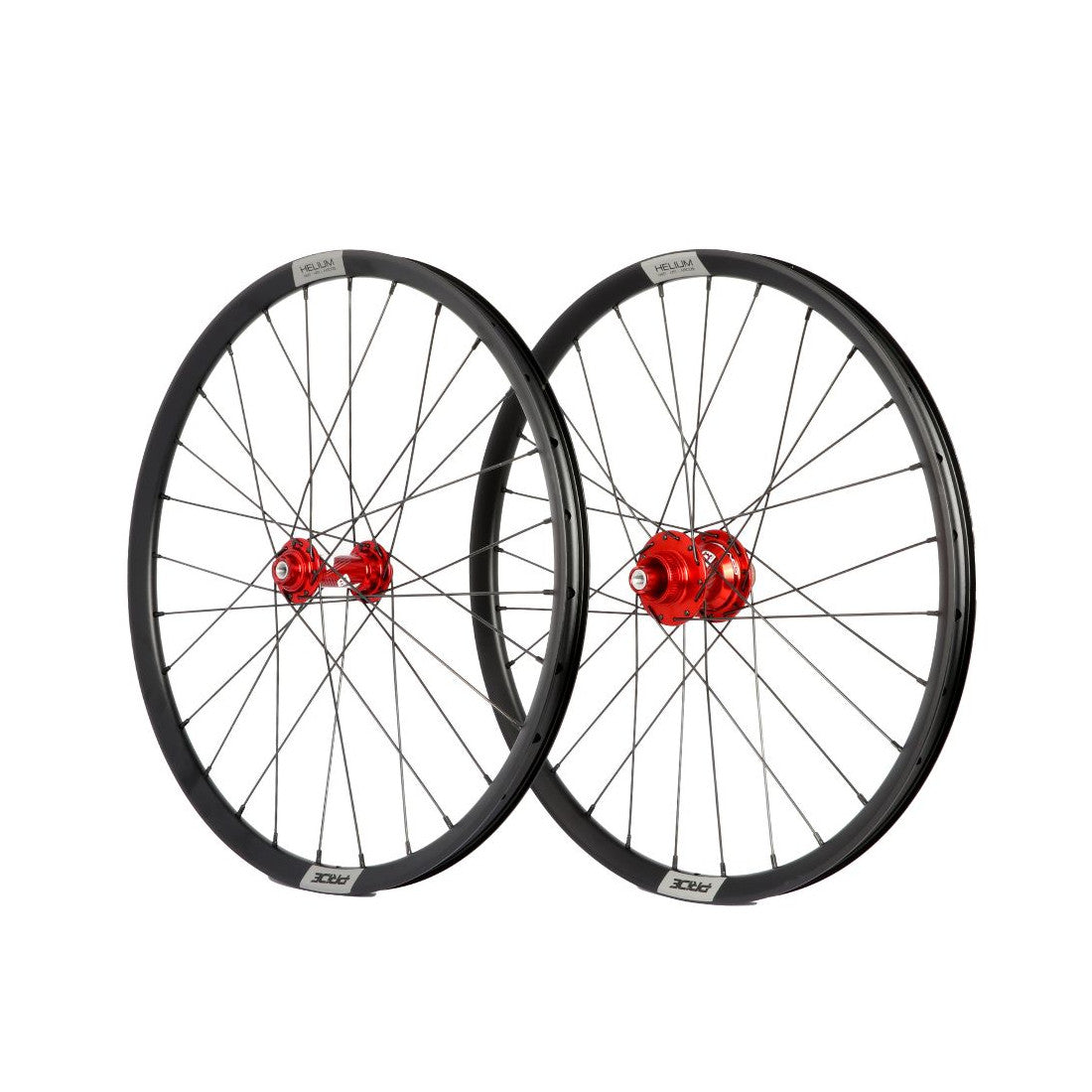 Paire de Roues PRIDE 20" (451mm) Control V1 Helium M21 Axes 10mm Rouge