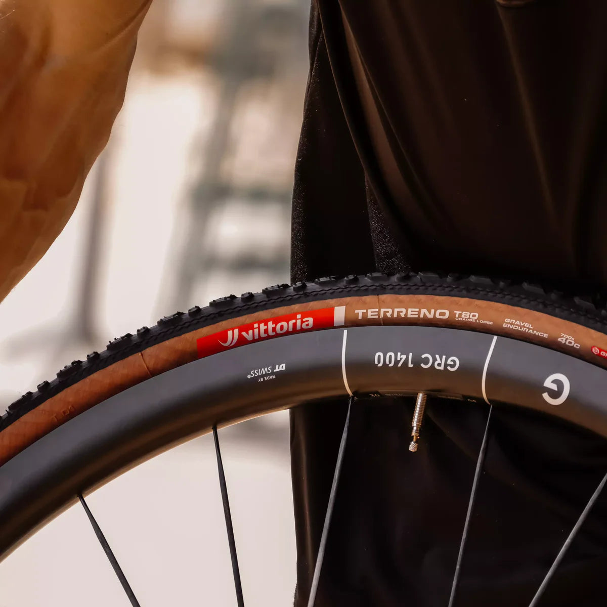 Pneu VITTORIA TERRENO T80 COARSE LOOSE 700x40c Gravel Endurance Tubeless Ready Souple Marron