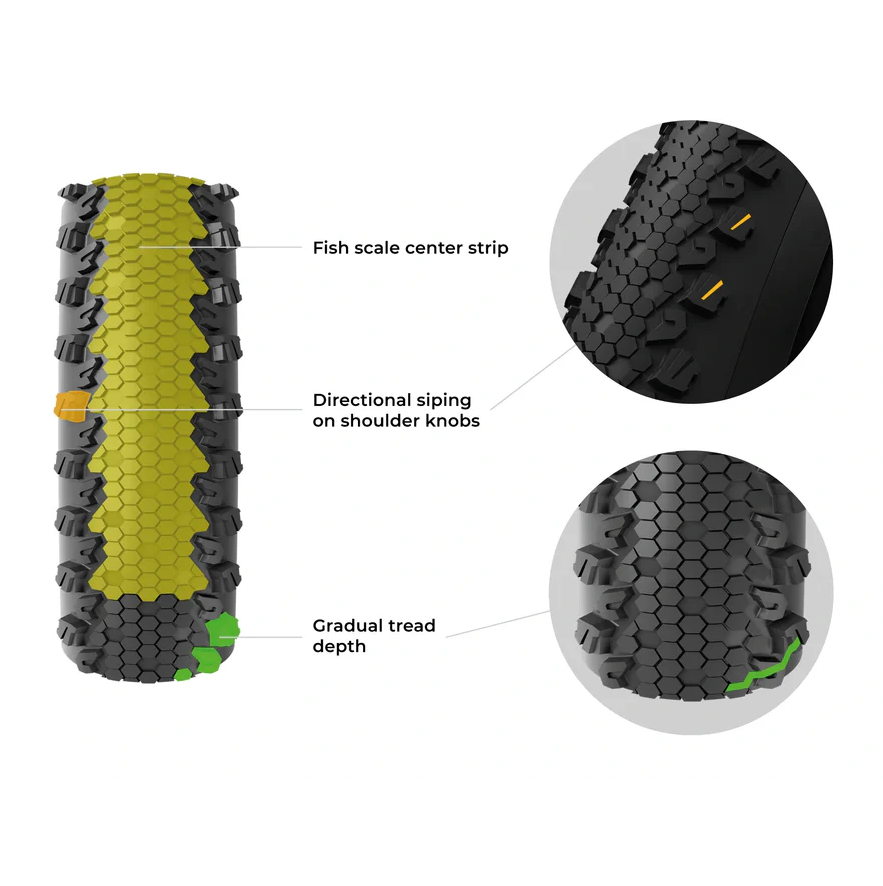 Pneu VITTORIA TERRENO XC RACE 29x2.4 Graphene/Silica Tubeless Ready Souple Noir