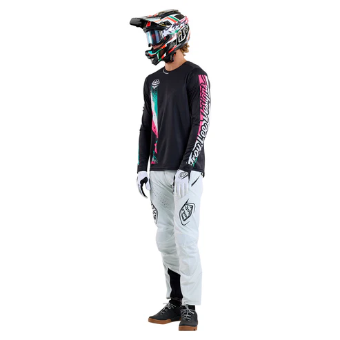 TROY LEE DESIGNS SPRINT FULL PULL Langarmtrikot Schwarz 2025