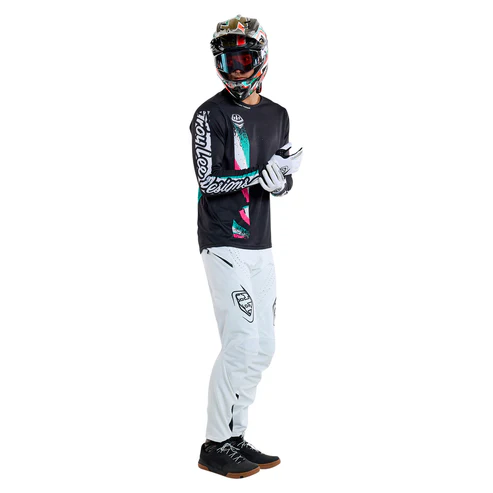 TROY LEE DESIGNS SPRINT FULL PULL Langarmtrikot Schwarz 2025