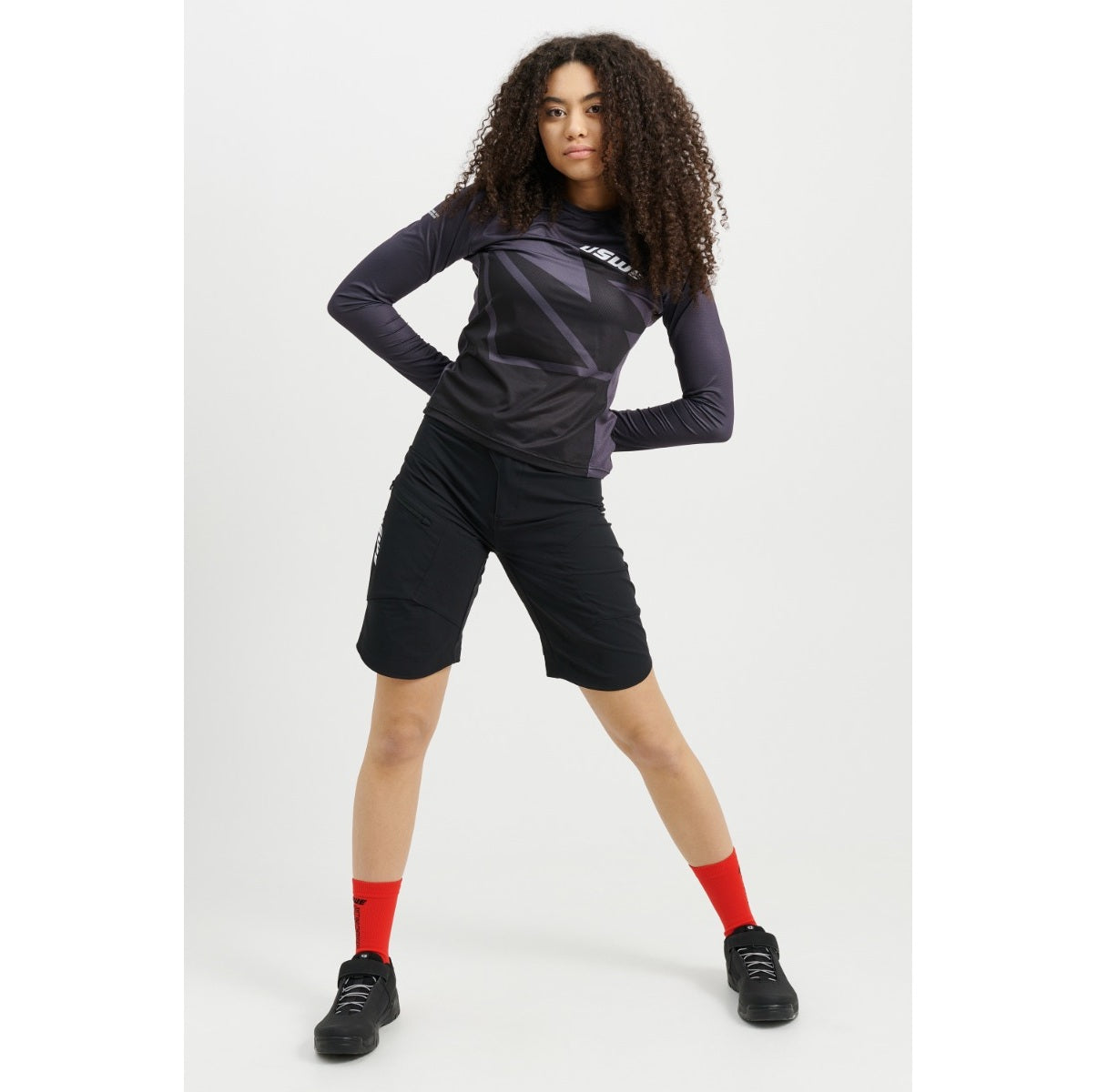 USWE SKRUBB Shorts Damen Schwarz