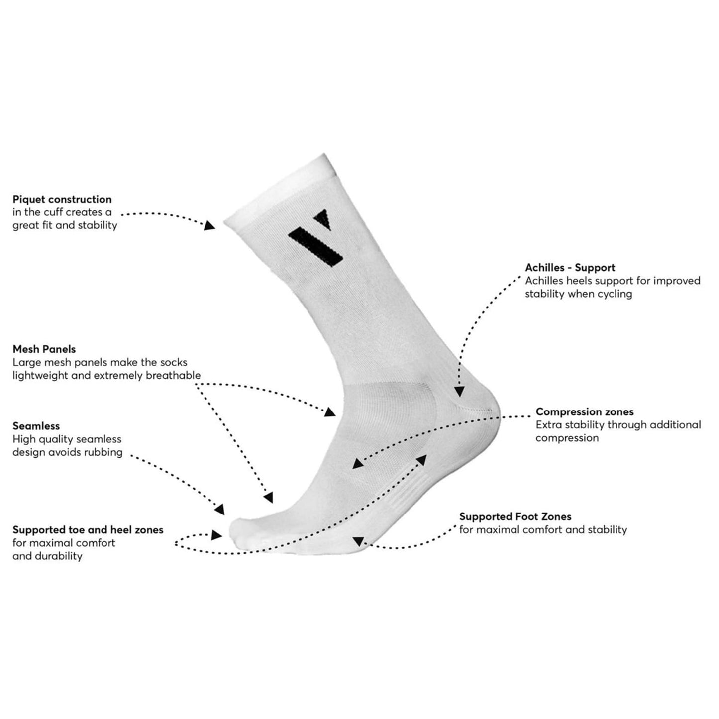 Chaussettes VOID PERFORMANCE 16 Noir