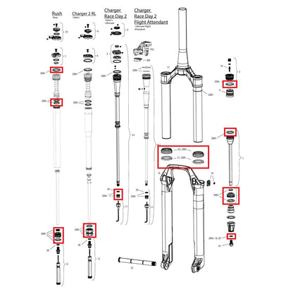 Wartungskit 200 h/Jahr ROCKSHOX SID SL (32mm) BASE/SELECT/SELECT+/ULTIMATE (2024+)