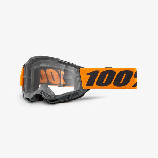 100% ACCURI 2 Maske Grau/Orange Klarer Bildschirm