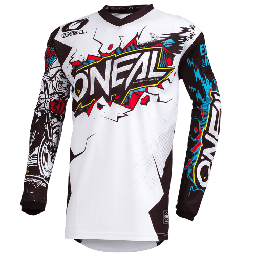Maillot O'NEAL ELEMENT VILLAIN Junior Manches Longues Blanc