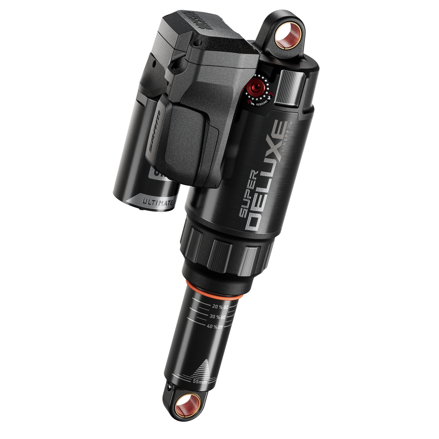 Amortisseur ROCKSHOX SUPER DELUXE ULTIMATE FLIGHT ATTENDANT RC3 HBO LINEAR XL D1 pour Trek Slash 2023+Gen6