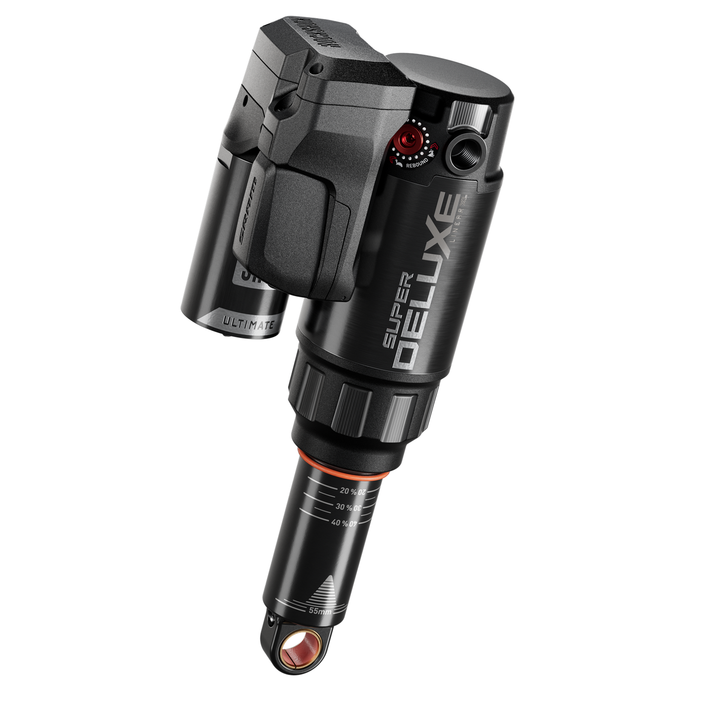 ROCKSHOX SUPER DELUXE ULTIMATE FLIGHT ATTENDANT RC3 HBO LINEAR XL D1 Trunnion Stoßdämpfer für Specialized Enduro 2020+