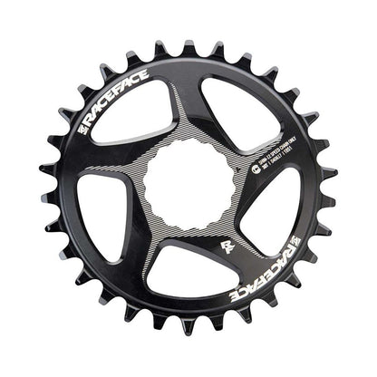 RACE FACE Kettenblatt für Einfachantrieb, 12-fach, Direct Mount, SHIMANO-kompatibel, Schwarz — Kettenblatt vor weißem Hintergrund