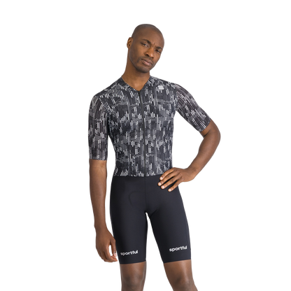 Einteiler SPORTFUL G-SUIT Kurzarm Schwarz/Weiß
