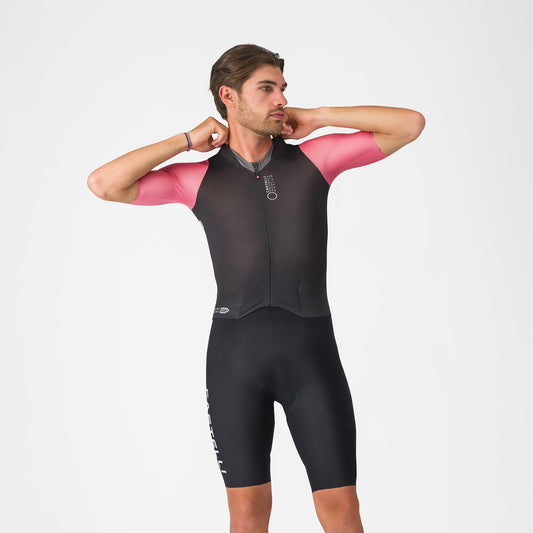 CASTELLI SATURDAY MORNING Einteiler Schwarz/Pink