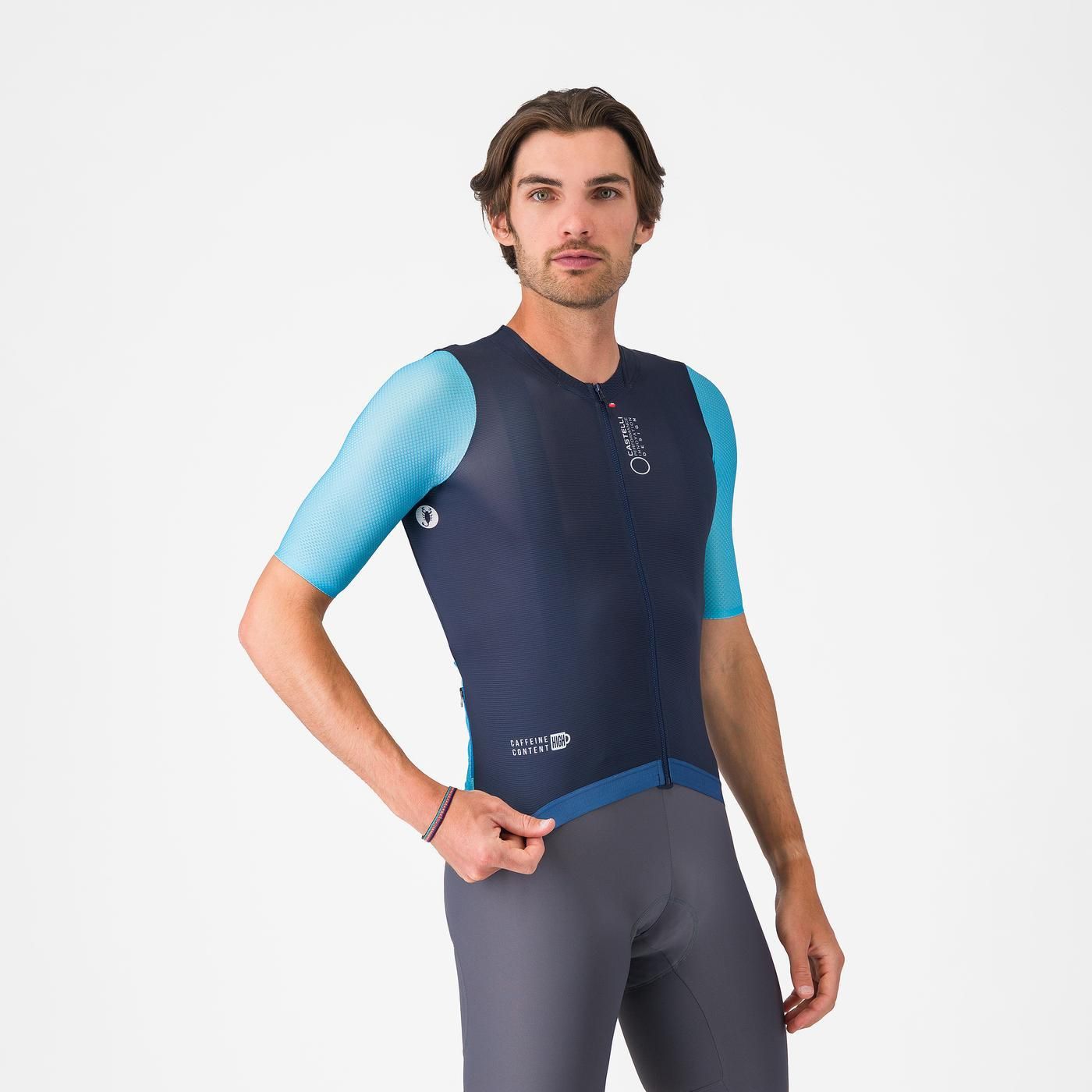 CASTELLI CORRETTO Trikot Kurzarm Blau