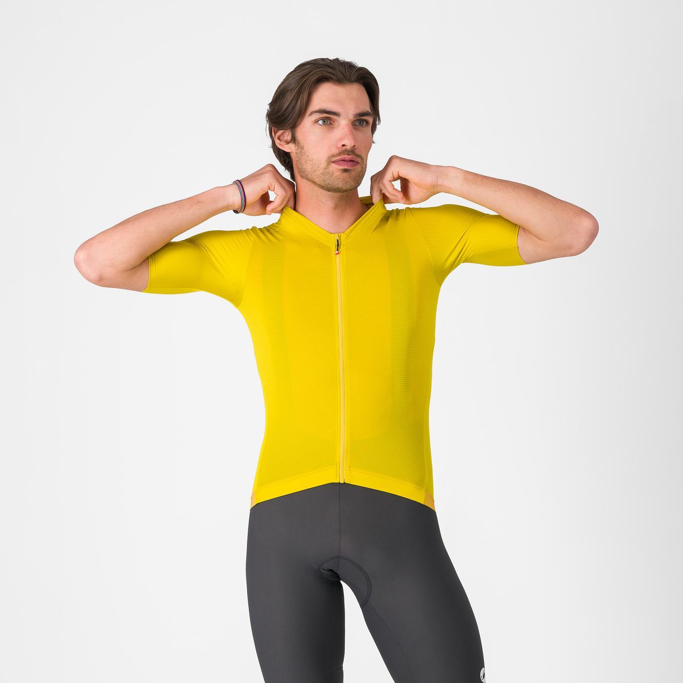 CASTELLI ESPRESSO 2 Trikot Kurzarm Gelb
