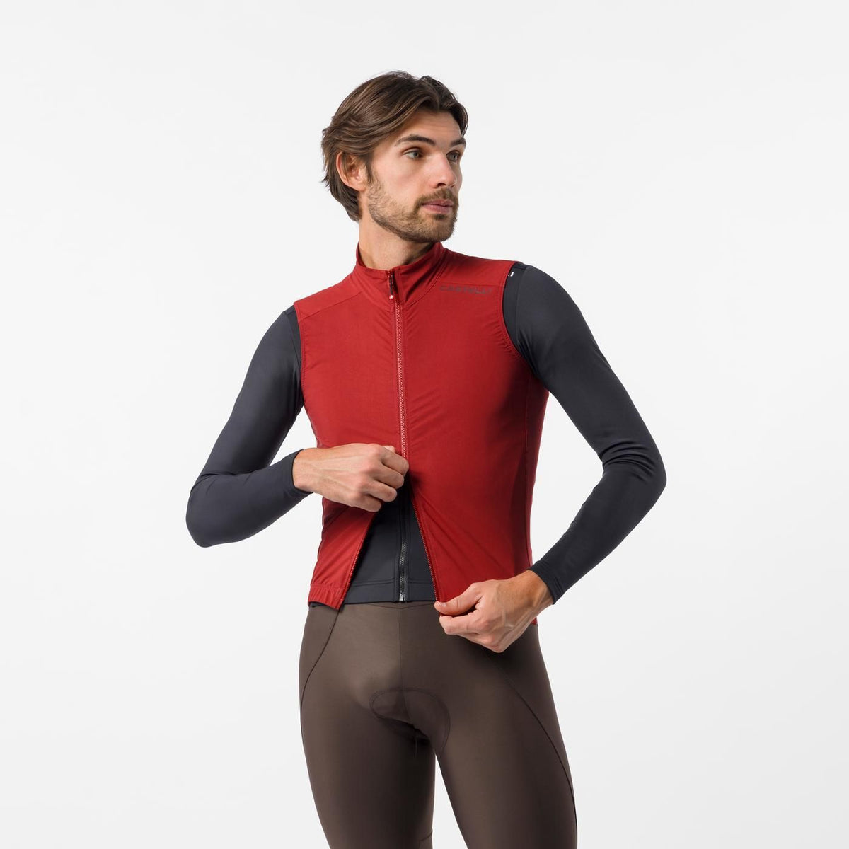 Ärmellose Weste CASTELLI ESPRESSO 2 Bordeaux