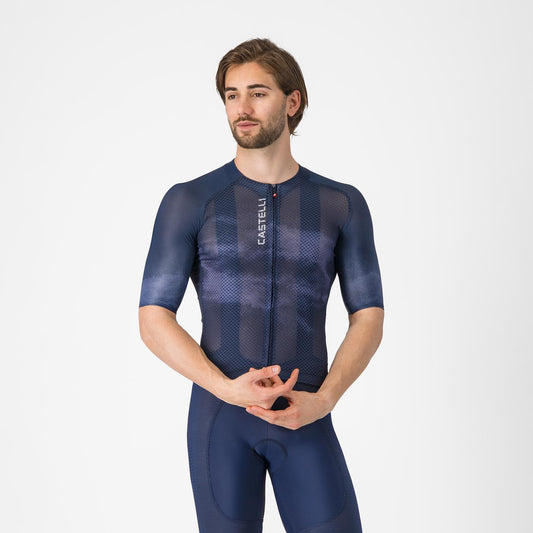 Maillot CASTELLI CLIMBER'S A/C Manches Courtes Marine