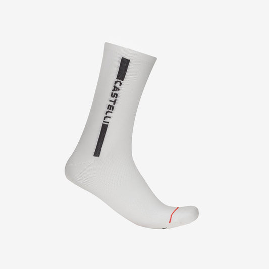 Chaussettes CASTELLI  LINEA LOGO 15 Blanc/Noir