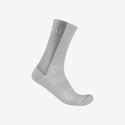 CASTELLI LOGO 18 MERINO Socken Grau