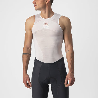 Unterhemd CASTELLI CORE SEAMLESS Ärmellos Weiß