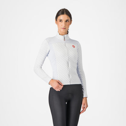 Trikot CASTELLI SFIDA 2 Damen Langarm Hellgrau
