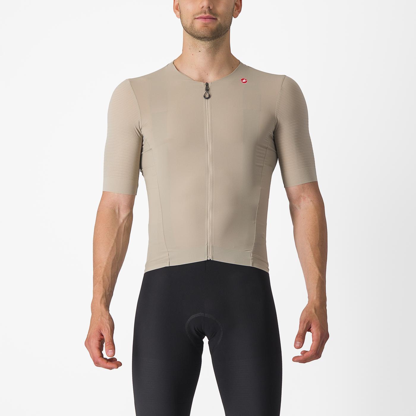 CASTELLI PREMIO Trikot Kurzarm Beige