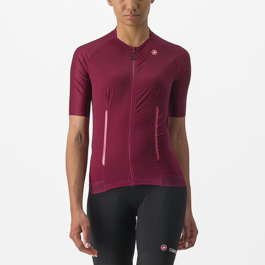 CASTELLI ENDURANCE W Damen Trikot Kurzarm Bordeaux