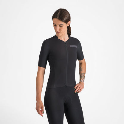 Trikot CASTELLI PREMIO EVO Damen Kurzarm Schwarz