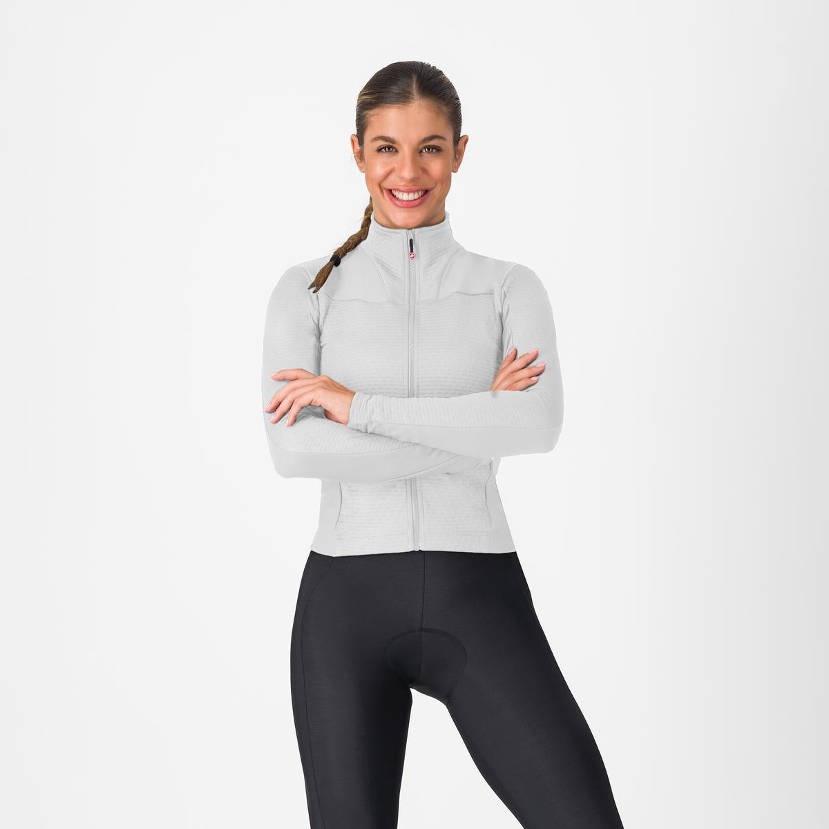 Trikot CASTELLI SFIDA 3 Langarm Frau Grau