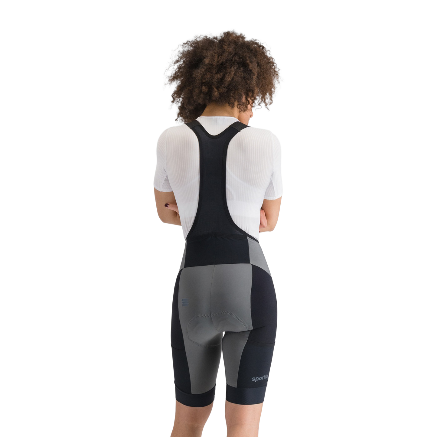 SPORTFUL SUPERGIARA 2 Damen Kurz Trägerhose Grau/Schwarz