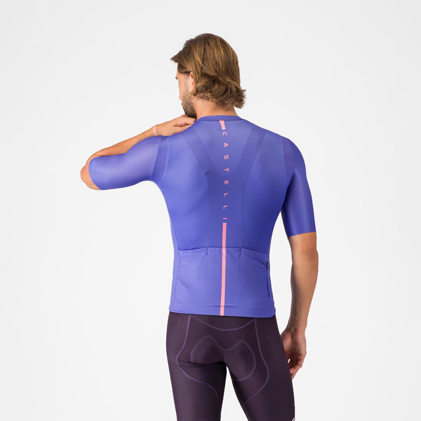 Trikot CASTELLI DRITTONE LOGO Kurzarm Violett