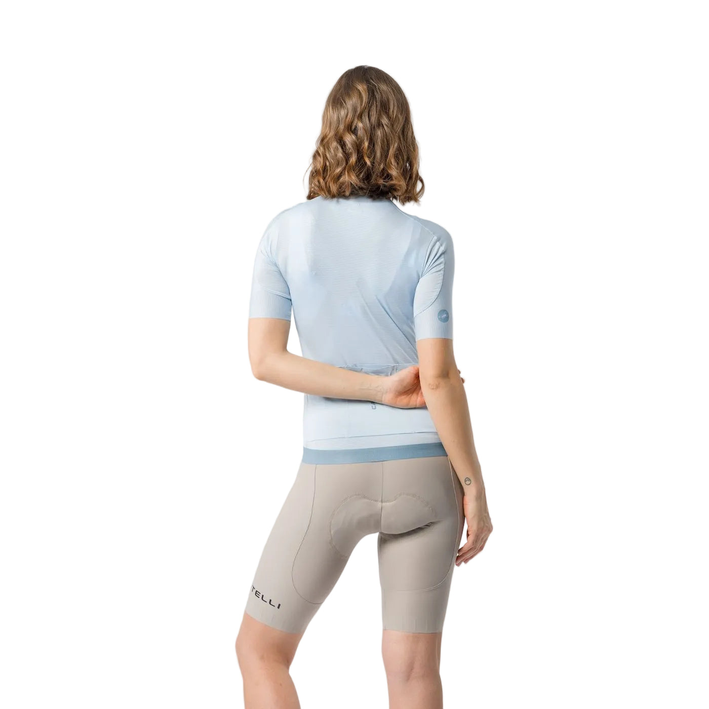 CASTELLI ESPRESSO 2 W DT Damen Kurz Trägerhose Clay Grau