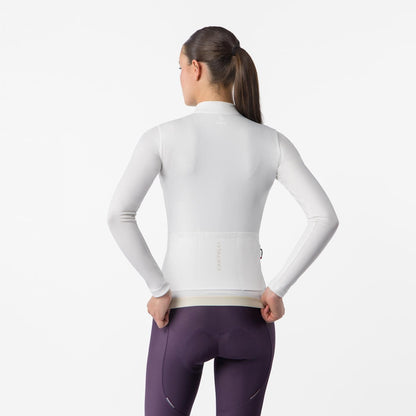 Maillot CASTELLI ESPRESSO THERMAL 2 Manches Longues Femme Ivoire