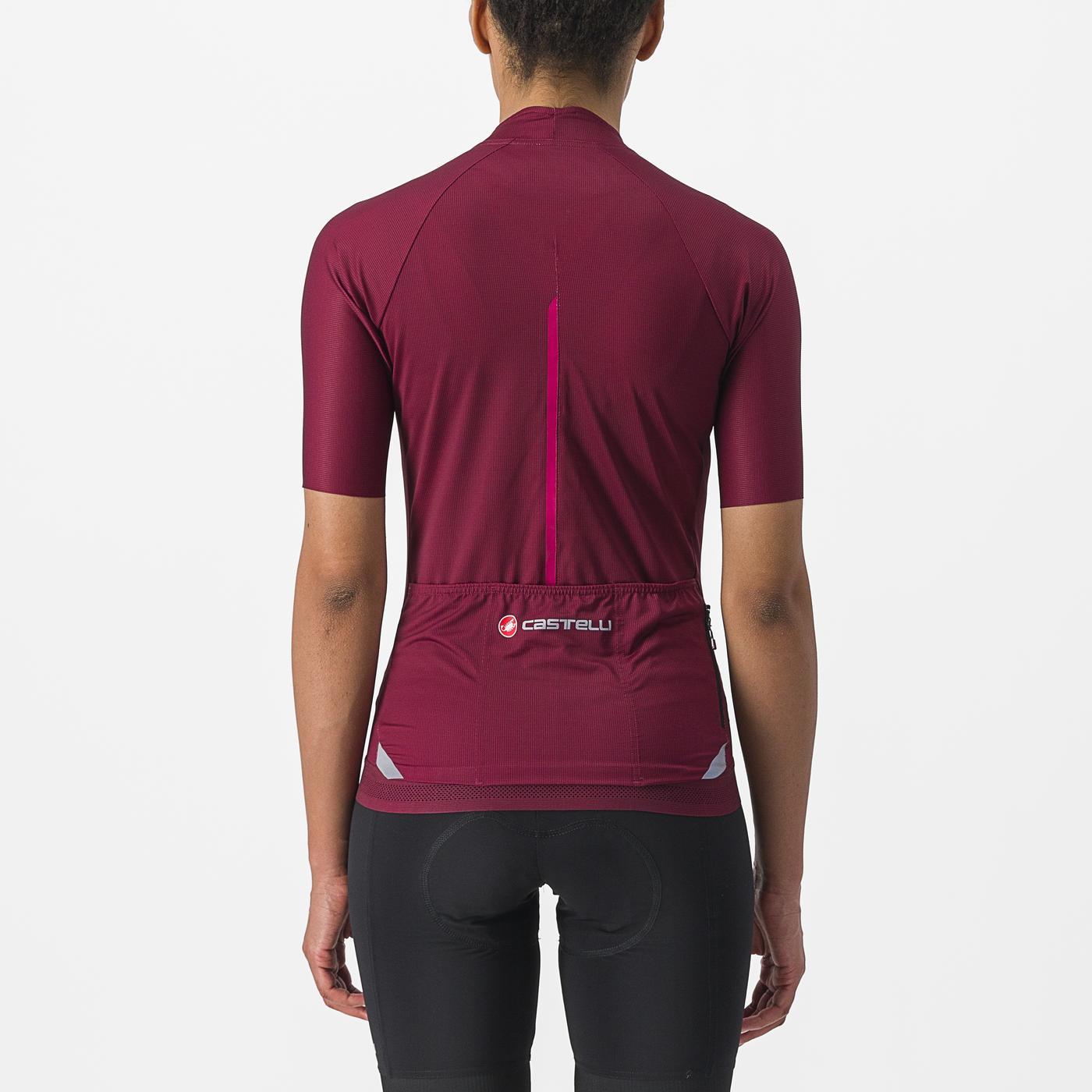 CASTELLI ENDURANCE W Damen Trikot Kurzarm Bordeaux